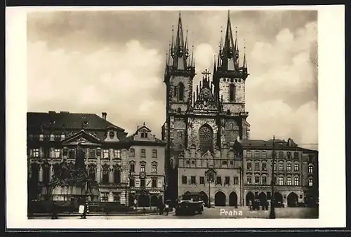 AK Prag / Praha, Die Theinkirche