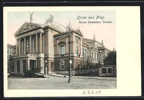 AK Prag / Praha, Neues Deutsches Theater