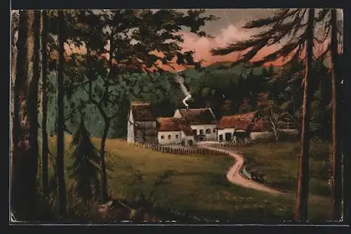 AK Bad Homburg, Gasthaus Restaurant Harderts Mühle, Besitzer Jean Pflug