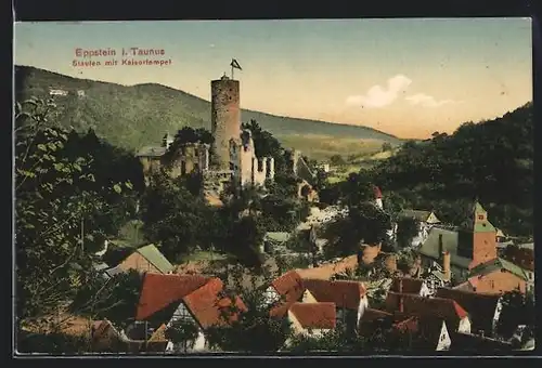 AK Eppstein i. Taunus, Staufen mit Kaisertempel