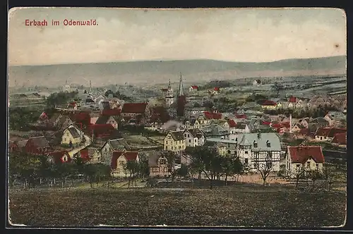 AK Erbach im Odenwald, Gesamtansicht