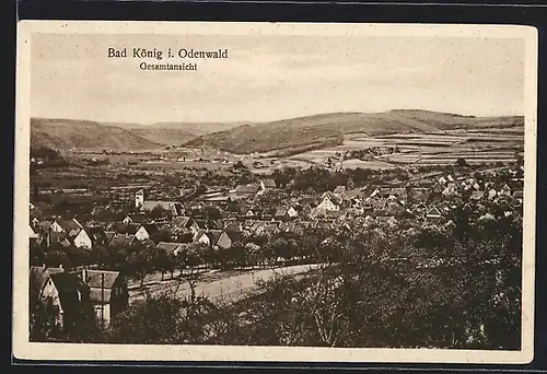 AK Bad König i. Odenwald, Ortsansicht aus der Vogelschau