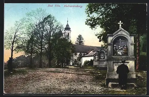 AK Bad Tölz, Kalvarienberg, Kirche, Andacht