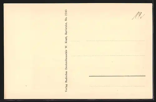 AK Karlsruhe, Landtagsgebäude, Sitzungssaal