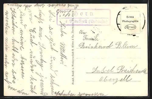 AK Horn /Untersee, Kirche, aus der Ferne gesehen