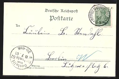 AK Werben /Spreewald, Frau in Tracht im Boot, Flusspartie