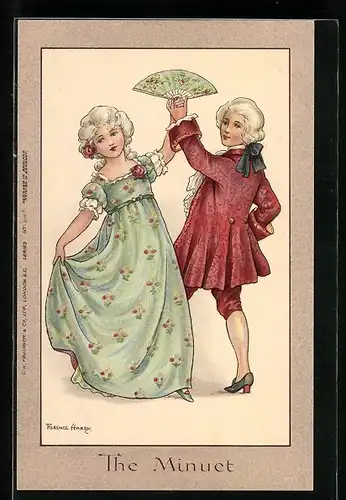 Künstler-AK Florence Hardy: The Minuet, Paar beim Tanz