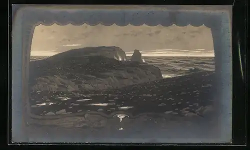 Künstler-AK Fidus: Abendstimmung an der Küste von Kareol