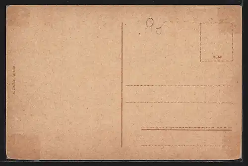 AK M. Ostrau, Reichsstrasse mit Strassenbahn