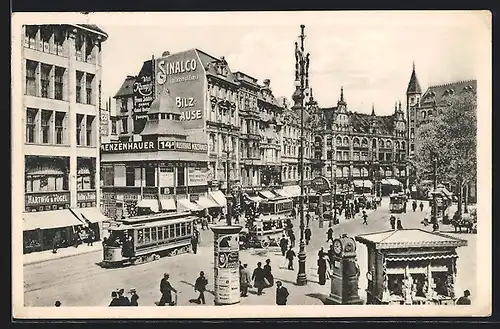 AK Berlin, Spittelmarkt mit Strassenbahn