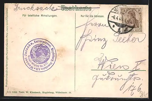 AK Magdeburg, Breiteweg mit Strassenbahn