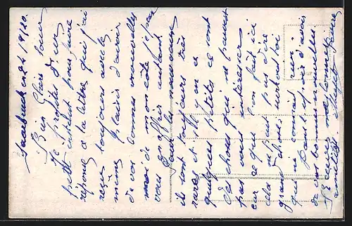 AK Saarbrücken, Victoriastrasse mit Strassenbahn