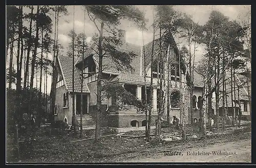 AK Wietze /Kr. Celle, Bohrleiter-Wohnhaus, Deutsche Mineralöl-Industrie AG