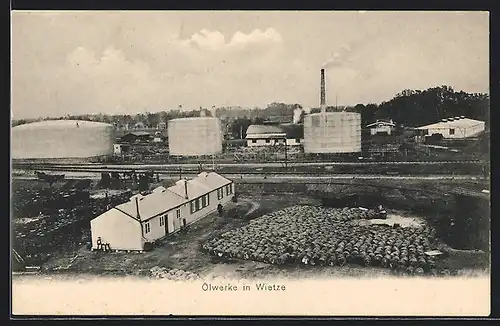 AK Wietze, Totalansicht von den Ölwerken