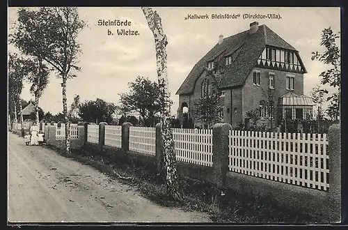 AK Steinförde b. Wietze, Kaliwerk Steinförde, Direktor-Villa