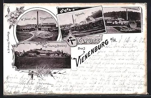 AK Vienenburg, Kaliwerk, Zuckerfabrik, Düngerfabrik W. Heiler und Co.