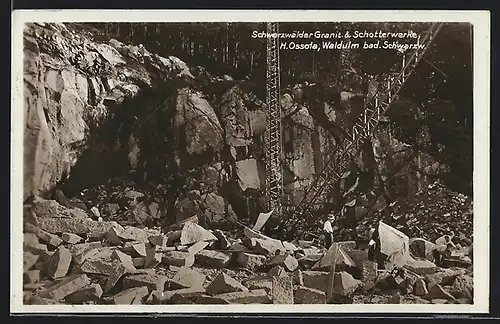 AK Waldulm /Bad. Schwarzw., Schwarzwälder Granit- und Schotterwerke