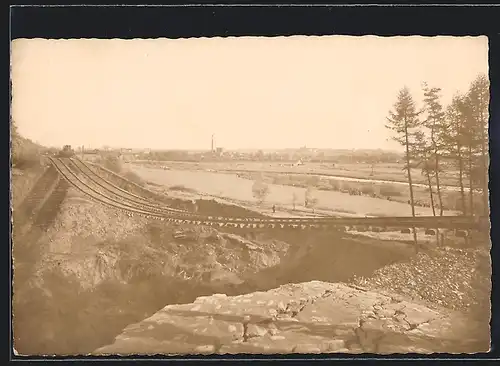 Foto-AK Vienenburg, Wassereinbruch 1930, Kaliwerk