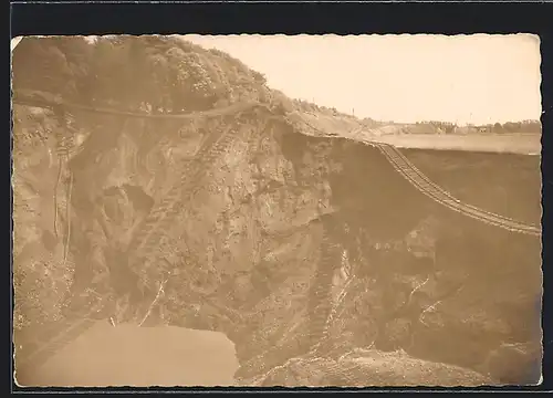 Foto-AK Vienenburg, Wassereinbruch 1930, Kaliwerk