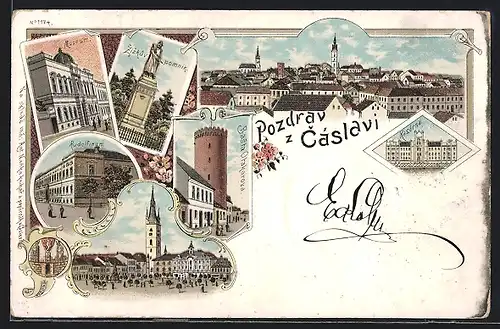 Lithographie Caslav, Rudolfinum, Basta Otakarova, Kasarna