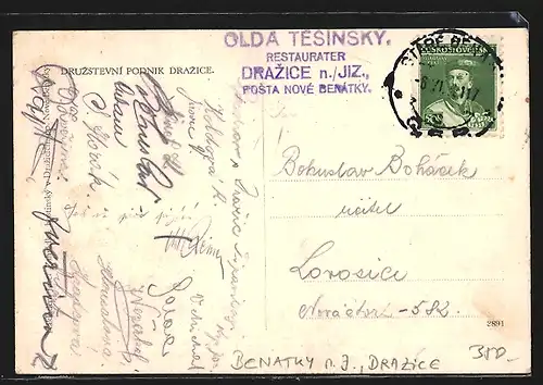 AK Drazice, Druzstevni Podnik, Hostinec, Panorama