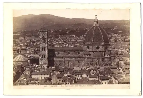 Fotografie unbekannter Fotograf, Ansicht Firenze, La Cattedrale dal Palazzo Vecchio