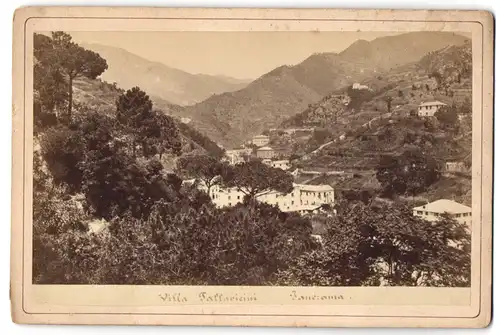 Fotografie C. Degoix, Genova, Ansicht Genova, Blick auf die Villa Pallavicini
