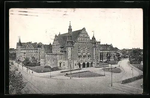 AK Posen / Poznan, Partie an der kgl. Akademie