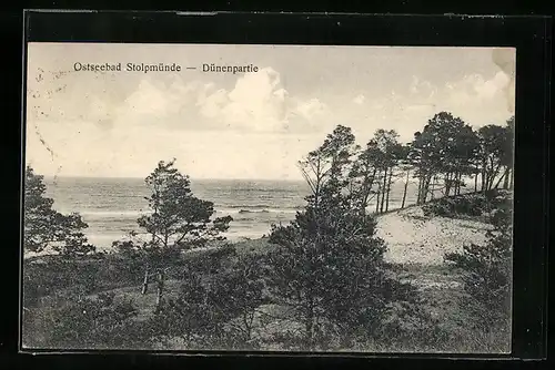 AK Stolpmünde, Ostseebad, Dünenpartie