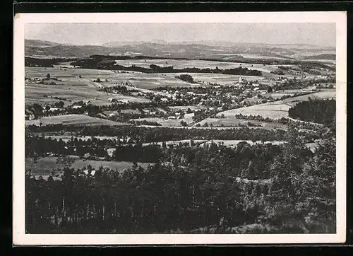 AK Kottwitz im Riesengebirge, Teilansicht vom Bradel aus gesehen