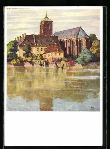 AK Breslau, St. Maria auf dem Sande