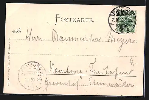 AK Düsseldorf, Rathaus und Denkmal