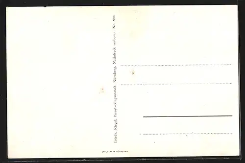 Künstler-AK Nürnberg, Der Eppelein Sprung