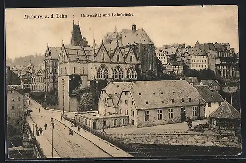 AK Marburg /Lahn, Universität und Lahnbrücke