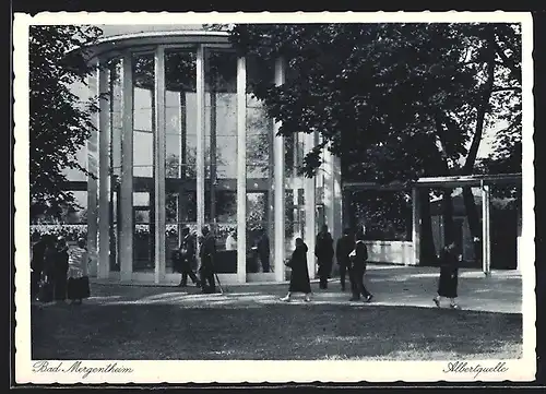 AK Bad Mergentheim, Partie vor der Albertquelle