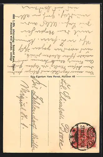 AK Oybin, Ortsansicht mit Kirche