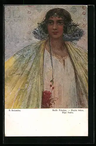 Künstler-AK S. Solomko: Reife Früchte
