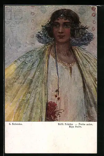 Künstler-AK S. Solomko: Reife Früchte