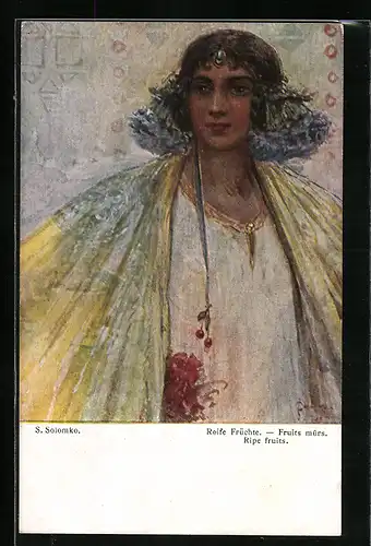 Künstler-AK S. Solomko: Reife Früchte