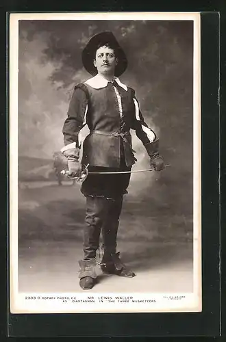 AK Schauspieler Lewis Waller in The Three Musketeers