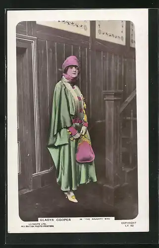 AK Schauspielerin Gladys Cooper in The naughty wife
