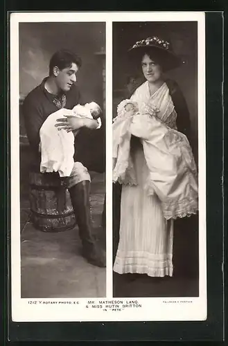 AK Schauspieler Matheson Lang and Hutin Britton in Pete