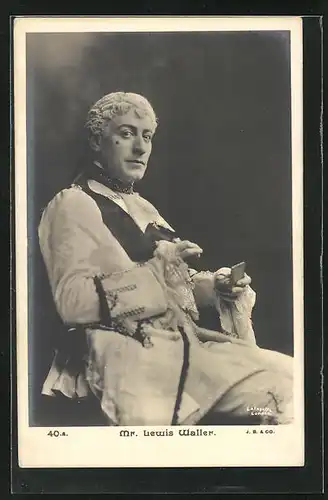 AK Schauspieler Lewis Waller im altertümlichen Kostüm