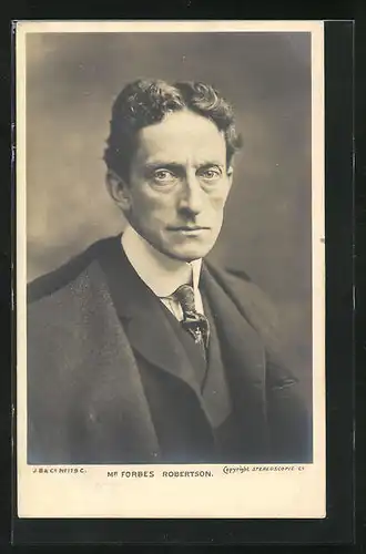 AK Schauspieler Forbes Robertson in eleganter Kleidung