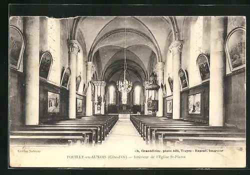 AK Pouilly-en-Auxois, Interieur de l`Eglise St.Pierre