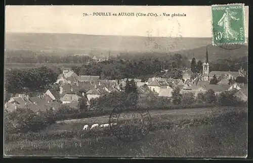 AK Pouilly-en-Auxois, Vue Generale