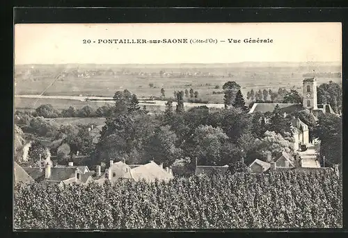 AK Pontailler-sur-Saone, Vue Generale