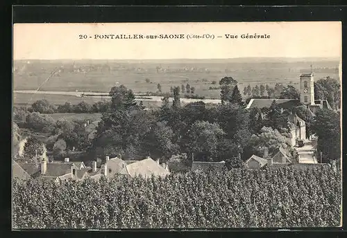 AK Pontailler-sur-Saone, Vue Generale