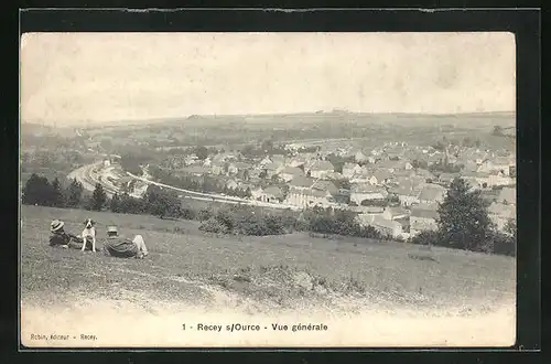 AK Recey-sur-Ource, Vue Generale