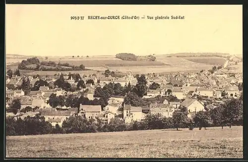 AK Recey-sur-Ource, Vue generale Sud-Est